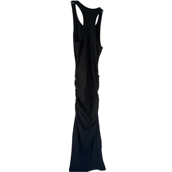 Michael Stars racerback ruched tank dress size M black NWT B-34 - Picture 4 of 4